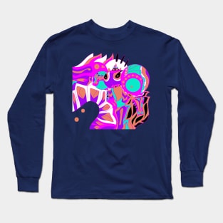 mayan alien ecopop Long Sleeve T-Shirt